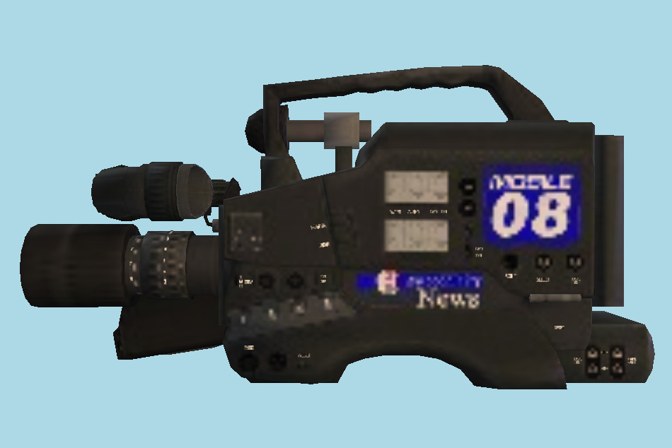 TV Camera 3d model